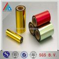 15/23/25 micron Color coated metallized yarn grade polyster(PET) film Metallic Yarn Film